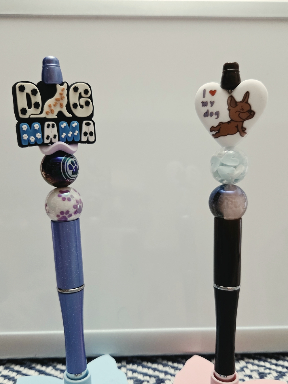 "Dog Mama"and "I Love My Dog" Pens In Gray and Purple